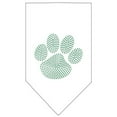 thumbnail image 2 of Pet and Dog Bandana Rhinestone, "Paw Green", 2 of 10