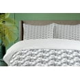 thumbnail image 4 of Ambesonne Squirrel Duvet Cover Sets, Forest Friend Sketch Art, 2-Queen, White and Purpleblue, 4 of 7