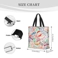 thumbnail image 4 of Naloa Passport Stamp Tote Bag for Women, Foldable Tote Bag With Zipper, Large Shoulder Bag, Top Handle Handbag for Travel, Work, Shopping, 4 of 9