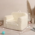 thumbnail image 3 of Kids Snuggly-Soft Sherpa Chair, Cuddly Toddler Foam Chair for Boys and Girls, Cream, 3 of 18