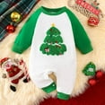 thumbnail image 2 of FYDUU Baby Boys Girls First Christmas Outfit Xmas Romper Long Sleeve Embroider Romper One-Piece Jumpsuit Cute Fall Winter Clothes Girls Jumpsuit 6-12 Months, 2 of 7