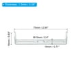 thumbnail image 2 of Unique Bargains 75mm Ceiling Light Plate Kit Light Fixture Mounting Bracket Plate Steel Crossbar for Pendant Wall Light 2 Set, 2 of 7
