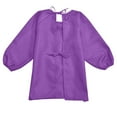thumbnail image 5 of HXWCHs Long Sleeve Artist Painting Smock Apron with Pocket for Kids Art Activities 4-8 Years Purple, 5 of 9