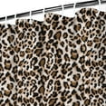 thumbnail image 4 of Leopard Pattern Shower Curtain Fashion Cheetah Spots Classic Animal Print Cute Aesthetic Abstract Design Cartoon Style Bathroom Decor Waterproof with Hooks, 4 of 5