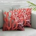 thumbnail image 3 of Creowell  Coastal Coral Pillow Covers Decorative Beach Ocean Themed Pillow Cases Cushion Cover for Sofa Bed Living Room Armchair Home, 3 of 5
