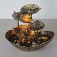 thumbnail image 4 of Creative Desktop Running Water Layout Lotus Leaf Ingot Water Fountain Ornament, 4 of 5