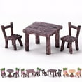 thumbnail image 3 of Garden Craft Plant Pots Fairy Ornament Miniature Resin Table and Chair Decor Set, 3 of 7