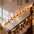 thumbnail image 7 of 3D Light-Up Wooden Reindeer Christmas Decor, Warm Backlit Glow Handmade Real Wood LED Reindeer Christmas Wall Decor, for Living Room, Bedroom, Fireplace(1Pcs), 7 of 7