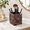 Rosso Levanto, variant on Calacatta Viola Marble Toothbrush Holder Countertop Bathroom Makeup Brush Organizer
