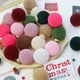 thumbnail image 3 of 12 Bolas Navideñas de Terciopelo Flocadas, Adornos Navideños de Plástico, Adornos Colgantes Decorativos para Árbol de Navidad, 36 Pulgadas, 3 of 7