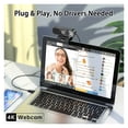 thumbnail image 3 of HD Mini Webcam with Microphone Full HD Webcam 30fps USB Web Cam for PC Laptop Video Shooting Camera ,Easy to Install, 3 of 7