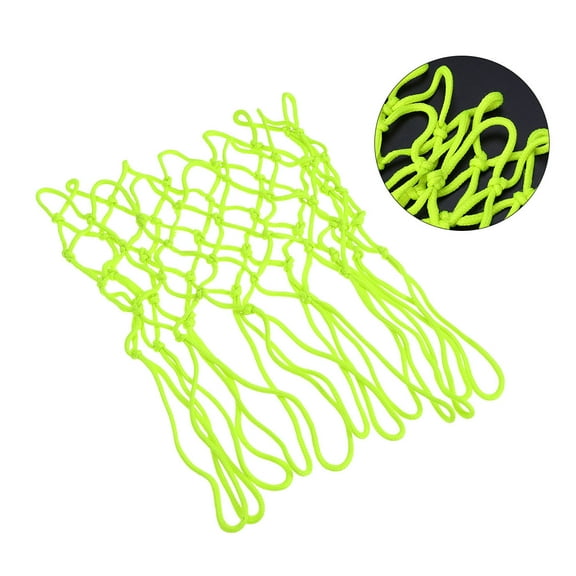 YSNOOWE Luminous Basketball Net Nylon Glowing Light Sports Events Green 1Pcs