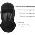 thumbnail image 3 of 2 uds máscara de esquí, gorro de lana de invierno Caperucita para hombres y mujeres capucha de lana cálida deportiva multifuncional, 3 of 5