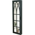 thumbnail image 6 of FirsTime & Co. Aged Black Farmhouse Arch Mirrored Jewelry Armoire, Farmhouse, Painted, Rectangular,Wood, 14 x 3.75 x 43 in, 6 of 11