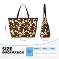 thumbnail image 4 of Daiia Red Fruit Beach Travel Bag - Water-Resistant Beach Bag, Lightweight Tote with 7 Pockets for Women and Men - Gym,Pool,Camping,Reusable Grocery Bag, 4 of 7