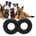 Dog Chew Toy, Rubber Dog Chew Bone Ring Dumbell Squeaky Dog Pet Chew