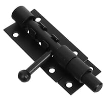 TABLZONE Bathroom Door Lock Black Stainless Steel Slide Bolt Latch for Security