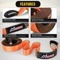 thumbnail image 3 of Nilight 3" x 20' Recovery Tow Strap Kit with 2" Hitch Receiver and 3/4" Anti-Theft D-Ring Shackles Storage Bag Heavy Duty Tow Rope for Car Truck SUV ATV (MBS 31500LBS), 3 of 9