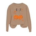 thumbnail image 4 of Chandail Sans Capuche d'Halloween pour Femme, Chandail Imprimé à Manches Longues, Col Rond, Haut Décontracté d'Automne, Mode, Confortable, Coupe Ample, Taille : TG, 4 of 4