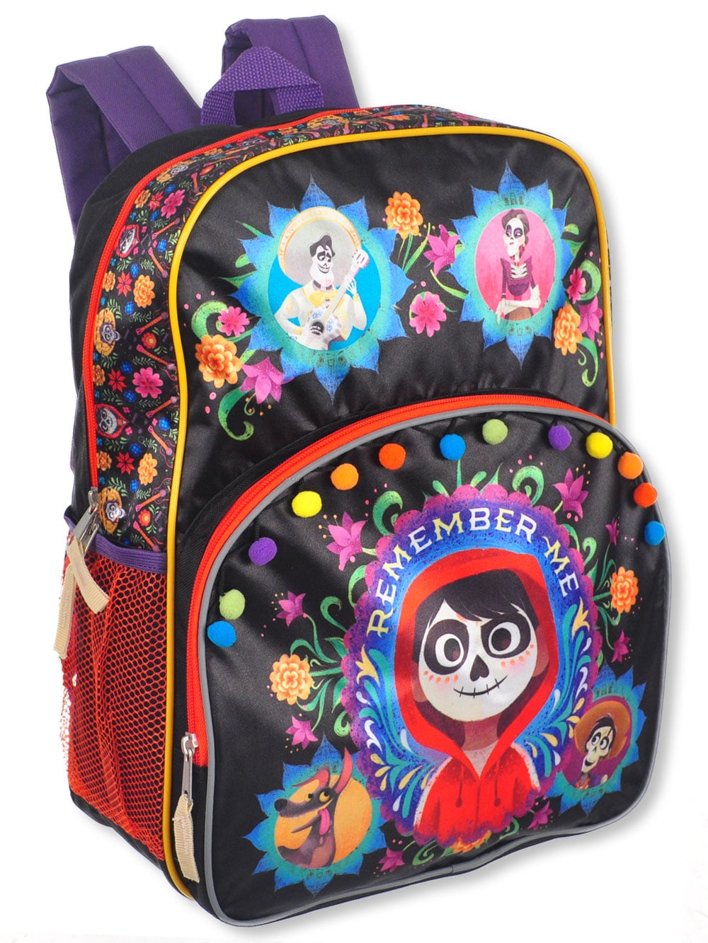 Disney Coco Large School Backpack All Over Print Black 16" Co co 