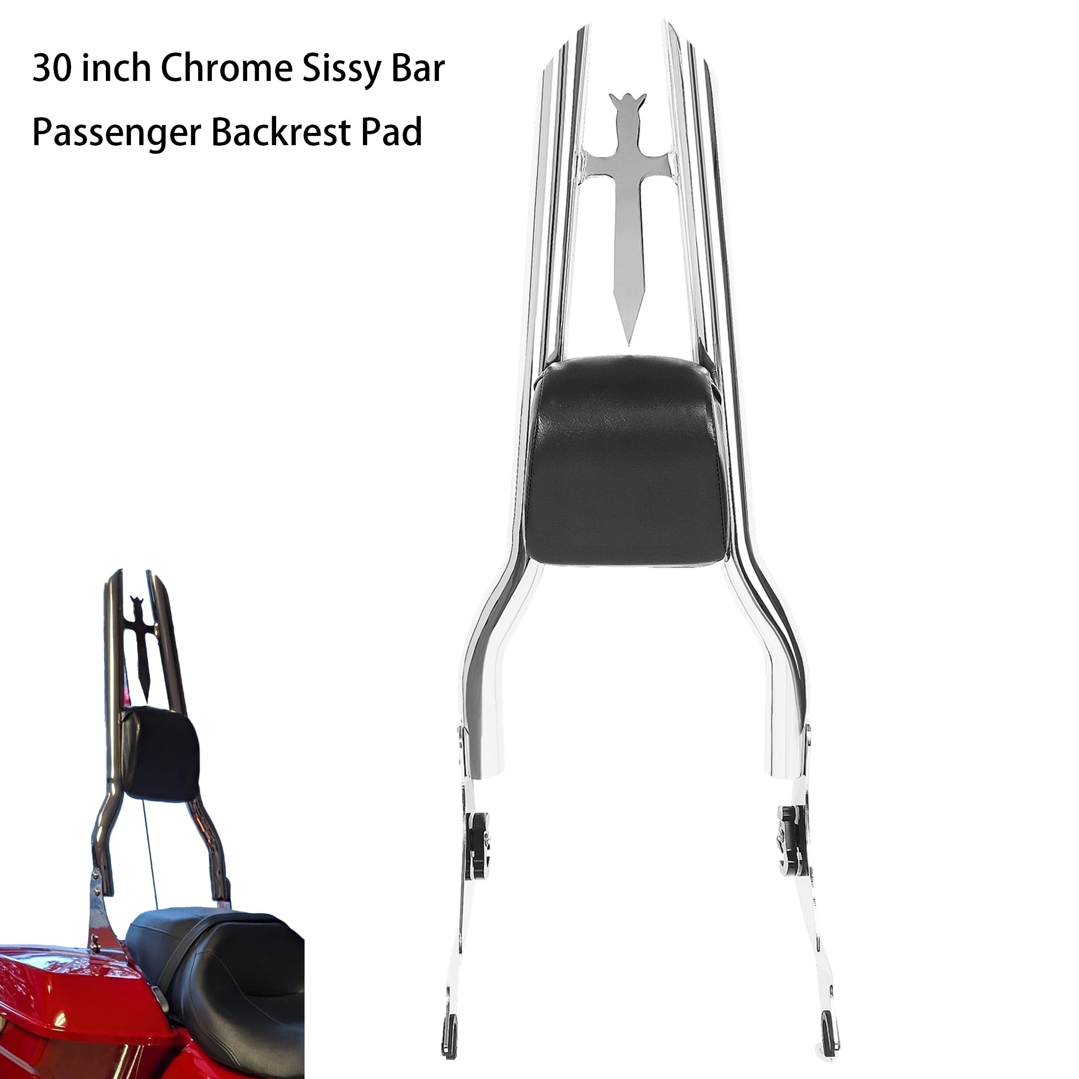 For Honda Rebel 500 Sissy Bar Seat Back Backrest CMX300 CMX 300 CMX500 Luggage Rack Carrier Mount Bracket Rear Fender Fairing - 201355758 - View #2