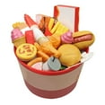 thumbnail image 2 of Childrens Play Home Toy Simulation Burger Set Breakfast Fast Food Kitchen Cooking Pretend Game Gift, 2 of 6