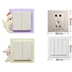 thumbnail image 2 of 4PCS Light Switches Sticker, Removable Water Resistant Switch Sticker,3D Cartoon Sticker PVC Switch Socket Decorations Wall Stickers Art Mural Wall St, 2 of 5