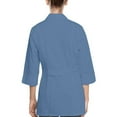thumbnail image 2 of Panda Uniform by HeedFit Women's 32" 3/4 Sleeve Lab Coat with Multi-Colored Plus Size XL Ceil Blue, 2 of 6