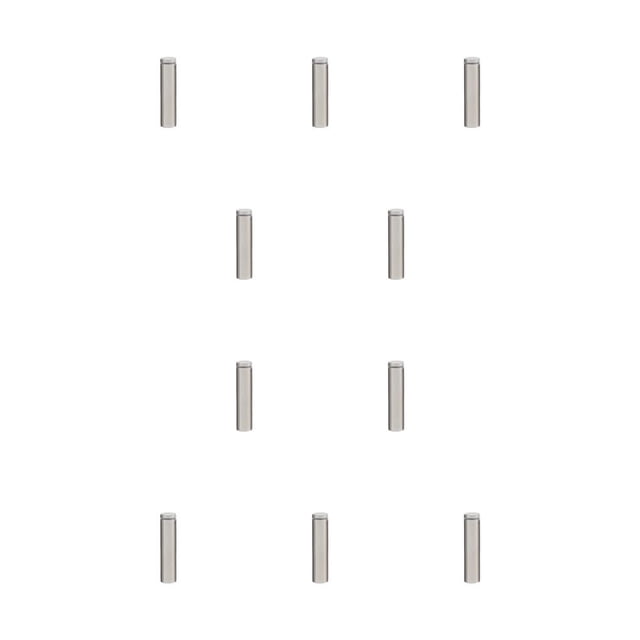 Riwesomey Tornillo de publicidad Acero inoxidable Fácil instalación Vidrio Espejo Clavo Tuerca ligera Perno Soporte para colgar en la pared 25x150 mm 25x150mm 10piezas