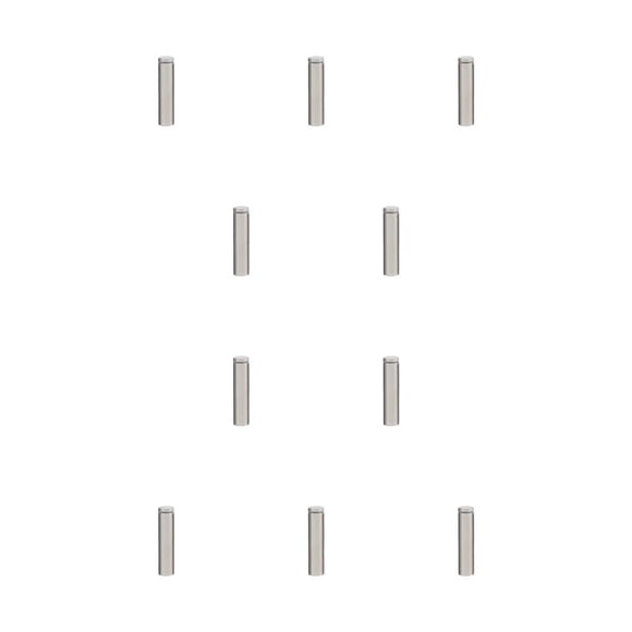 Kenally Tornillo publicitario de alto brillo, diseño aerodinámico, clavo de espejo de cristal, perno de tuerca a prueba de óxido a prueba de arañazos 25x150mm 10piezas Kenally CBP384233