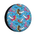 thumbnail image 1 of Wukai Sharks Été Imprimé Housse de Pneu de Rechange pour Remorque RV, Imperméable PVC Cuir Synthétique Housse de Roue pour Camion, Remorque, RV, SUV, Campeur-14 Pouces, 1 of 6