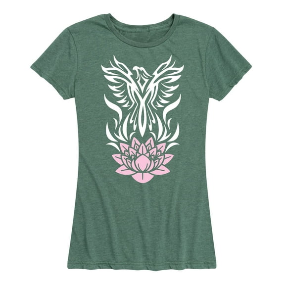 Instant Message - Phoenix Rising Lotus - Women's Short Sleeve Graphic T-Shirt
