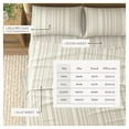 thumbnail image 4 of Great Bay Home Striped Ultra-Soft Brushed Microfiber Sheet Set, Twin, 3-Piece, 4 of 6
