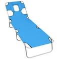 thumbnail image 4 of vidaXL Chaise Longue de Patio Pliante avec Coussin Repose-Tête en Acier, 4 of 6