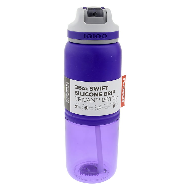 Igloo 24 oz. Swift Silicone Straw Custom Water Bottle - Sports