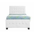 thumbnail image 4 of Glory Furniture Diamond Faux Leather Upholstered Twin Bed in White, 4 of 7