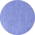 thumbnail image 1 of Ahgly Company Indoor Round Oriental Blue Industrial Area Rugs, 7' Round, 1 of 4