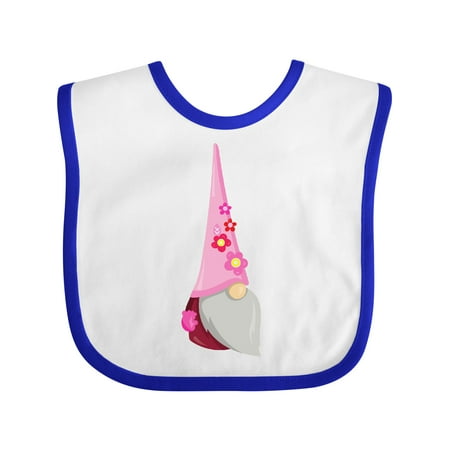 

Inktastic Spring Gnome Garden Gnome Cute Gnome Flowers Gift Baby Girl Bib