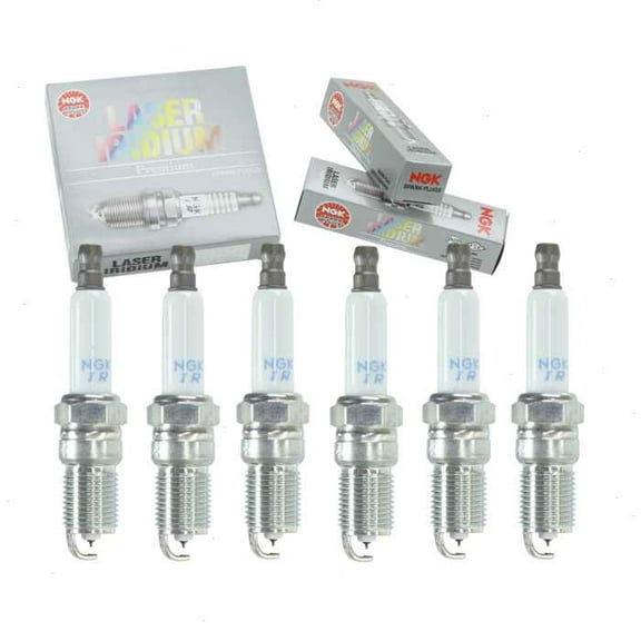 6 pc NGK Laser Iridium Spark Plugs compatible with GMC Savana 3500 4.3L V6 1997-2002