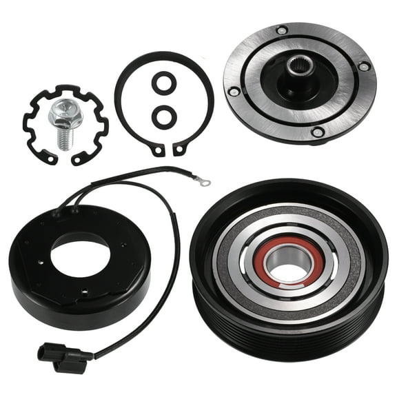 Unique Bargains 1 Set AC Compressor Clutch A/C Clutch Pulley Coil Set Replace for Honda Accord 2013-2017 2.4L