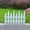 White B, variant on Konghyp White Plastic Garden Fence Picket Fence Edgings for Lawns, Flowerbeds, Decorative Yard Borders, Outdoor Space Divider, Modular Garden Fencing, Durable and Easy to Maintain