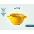 thumbnail image 4 of Kook Soup Bowls Crocks with Handles, 18 oz, Set of 4, Yellow, 4 of 4