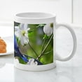 thumbnail image 5 of CafePress - Bluebird & Dogwood Mug - 11 oz Ceramic Mug - Novelty Coffee Tea Cup, 5 of 6