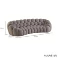 thumbnail image 1 of Upgrade Your Living Room with MINGDIBAO Fabric Sofas - Stylish Bubble Couch Designer Cloud Sofa Sets Fluffy Cloth Couch My Lux Decor Round, 1 of 9