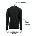 thumbnail image 3 of Men's Long Sleeve Slim Fit Crew Neck Tee (S-2XL), 3 of 6