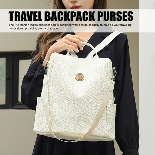 PU Mochila De Cuero Bolso Para Las Mujeres Moda Bolso Multiusos Senoras Bolsas De Hombro Mochila De Viaje Mochila Grande Bolsa De Viaje Mini Mochila Monedero Para Mujer Bodega Aurrera en