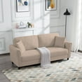 thumbnail image 4 of BSHTI 81.5 inch European Style Modern Sofa Couch,Minimalism Couches Sofa for Livingroom(Light Brown), 4 of 17