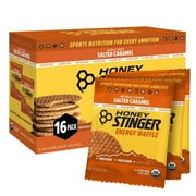 Honey Stinger Organic Gluten JMS2Free Salted Caramel Waffle | Energy Stroopwafel for Exercise, Endurance and Performance | Sports Nutrition for Home & Gym, Pre & During Workout | 16 Count