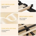 thumbnail image 6 of Studyset Twin/Full/Queen/King Size Platform Bed Frame with Adjustable Headboard,Linen Upholstered Twin Platform Bedframe with Strong Wooden Slats,Mattress Foundation,No Box Spring Needed, 6 of 6