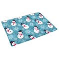 thumbnail image 2 of MKHERT Christmas Flat Snowman with Snowflakes Doormat Rug Home Decor Floor Mat Bath Mat 30x18 inch, 2 of 3